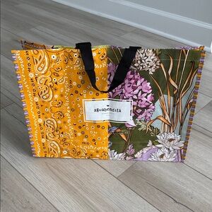 Large Agua Bendita Floral and Paisley Tote Bag